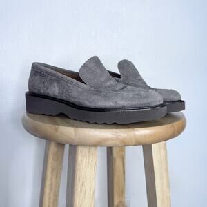 AQUATALIA Kelsey Loafers Women's 7 1/2 Metallic Quiet Luxury Platform Fall